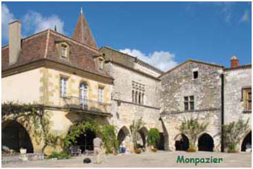 Bastide de Monpazier en Dordogne